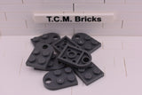 Dark Bluish Gray / 3176 TCM Bricks Plate, Modified 3 x 2 with Hole