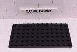 Black / 3028 TCM Bricks Plate 6 x 12