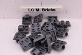 Dark Bluish Gray / 2444 TCM Bricks Plate, Modified 2 x 2 with Pin Hole