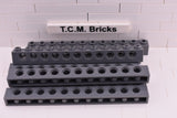 Dark Bluish Gray / 3895 TCM Bricks Brick 1 x 12 with Holes