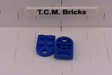 Blue / 3176 TCM Bricks Plate, Modified 3 x 2 with Hole