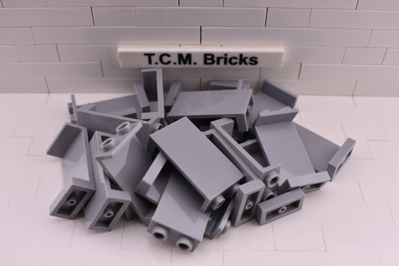 Light Bluish Gray / 2362 TCM Bricks Panel 1 x 2 x 3 WITHOUT Side Supports