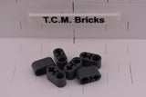 Dark Bluish Gray / 60483 TCM Bricks Liftarm 1 x 2 Thick with Pin Hole and Axle Hole