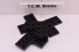 Black / 2639 TCM Bricks Plate 4 x 4 Corner