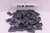 Dark Bluish Gray / 15573 TCM Bricks Plate, Modified 1 x 2 with 1 Stud (Jumper)