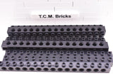 Black / 3703 TCM Bricks Brick 1 x 16 with Holes