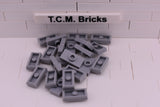 Light Bluish Gray / 3794 TCM Bricks Plate, Modified 1 x 2 with 1 Stud (Jumper)