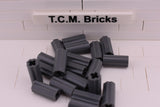 Dark Bluish Gray / 6538 TCM Bricks Axle Connector 2L (Smooth with x Hole + Orientation)