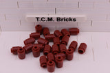 Dark Red / 3062 TCM Bricks Brick, Round 1 x 1 Open Stud
