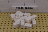 White / 2877 TCM Bricks Brick, Modified 1 x 2 with Grille (Flutes)