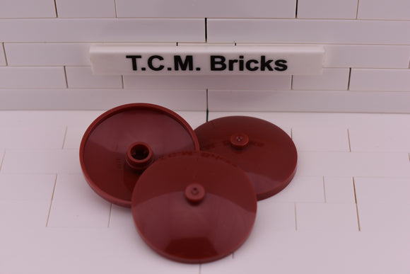 Dark Red / 3960 TCM Bricks Dish 4 x 4 Inverted (Radar)