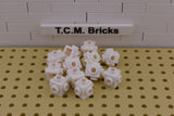 White / 4733 TCM Bricks Brick, Modified 1 x 1 with Studs on 4 Sides