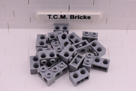 Light Bluish Gray / 32000 TCM Bricks Brick 1 x 2 with 2 Holes