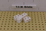 White / 32000 TCM Bricks Brick 1 x 2 with 2 Holes