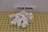 White / 3665 TCM Bricks Slope, Inverted 45 2 x 1