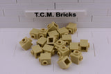 Tan / 47905 TCM Bricks Brick, Modified 1 x 1 with Studs on 2 Sides, Opposite