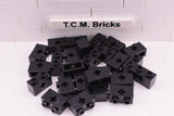 Black / 32064 TCM Bricks Brick 1 x 2 with Axle Hole
