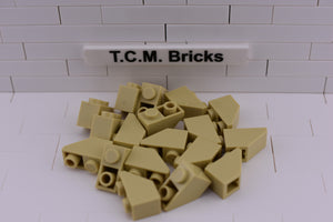 Tan / 3665 TCM Bricks Slope, Inverted 45 2 x 1
