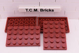 Dark Red / 3032 TCM Bricks Plate 4 x 6