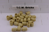Tan / 3062 TCM Bricks Brick, Round 1 x 1 Open Stud