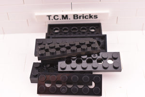 Black / 32001 TCM Bricks Plate 2 x 6 with 5 Holes