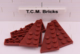 Dark Red / 54384 TCM Bricks Wedge, Plate 6 x 3 Left