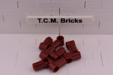 Dark Red / 32013 TCM Bricks Axle and Pin Connector Angled #1