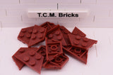 Dark Red / 51739 TCM Bricks Wedge Plate 2 x 4