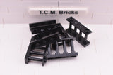 Black / 30055 TCM Bricks Fence 1 x 4 x 2 Spindled with 2 Studs