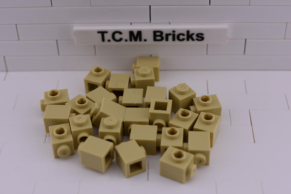 Tan / 87087 TCM Bricks Brick, Modified 1 x 1 with Stud on 1 Side