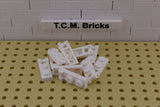 White / 60478 TCM Bricks Plate, Modified 1 x 2 with Handle on End - Closed Ends