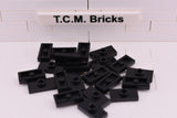 Black / 3794 TCM Bricks Plate, Modified 1 x 2 with 1 Stud (Jumper)