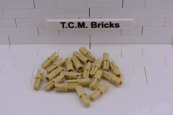 Tan / 3749 TCM Bricks Axle Pin without Friction Ridges Lengthwise