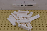 White / 92593 TCM Bricks Plate, Modified 1 x 4 with 2 Studs