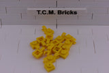 Yellow / 61252 TCM Bricks Plate, Modified 1 x 1 with Clip Horizontal