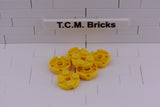 Yellow / 4032 TCM Bricks Plate, Round 2 x 2 with Axle Hole