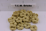 Tan / 4032 TCM Bricks Plate, Round 2 x 2 with Axle Hole