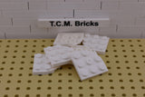 White / 30357 TCM Bricks Plate, Round Corner 3 x 3