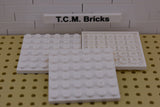 White / 3958 TCM Bricks Plate 6 x 6