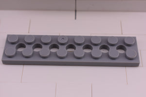 Light Bluish Gray / 3738 TCM Bricks Plate 2 x 8 with 7 Holes