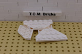 White / 2419 TCM Bricks Wedge, Plate 3 x 6 Cut Corners