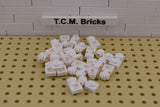 White / 4081 TCM Bricks Plate, Modified 1 x 1 with Clip Light