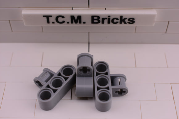 Light Bluish Gray / 63869 TCM Bricks Axle and Pin Connector Perpendicular Triple