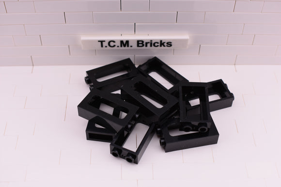 Black / 4035 TCM Bricks Window 1 x 2 x 3 Train