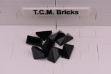 Black / 15571 TCM Bricks Slope 45 2 x 1 Triple