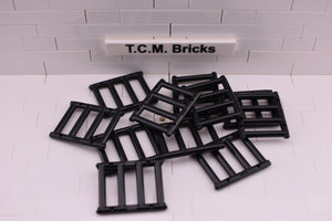 Black / 62113 TCM Bricks Bar 1 x 4 x 3 with End Protrusions