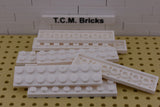 White / 3034 TCM Bricks Plate 2 x 8