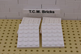 White / 3032 TCM Bricks Plate 4 x 6