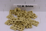 Tan / 2540 TCM Bricks Plate, Modified 1 x 2 with Handle on Side - Free Ends