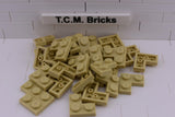 Tan / 2420 TCM Bricks Plate 2 x 2 Corner